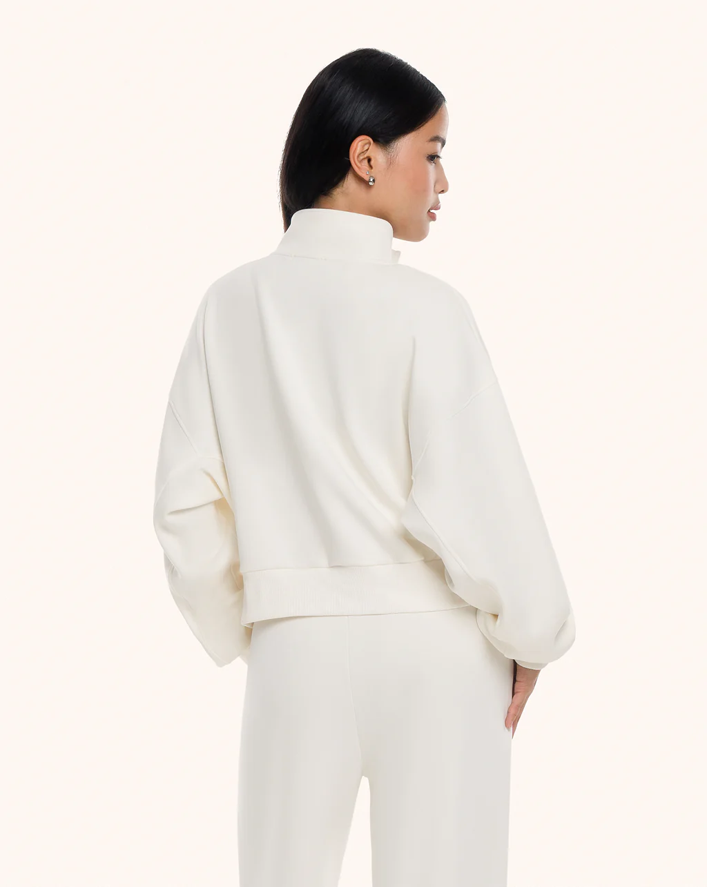 Quarter Zip Sweater Crop - Image 12