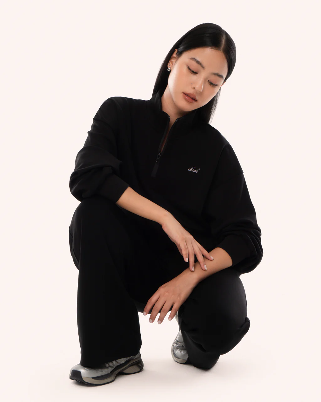 Quarter Zip Sweater Crop - Image 20