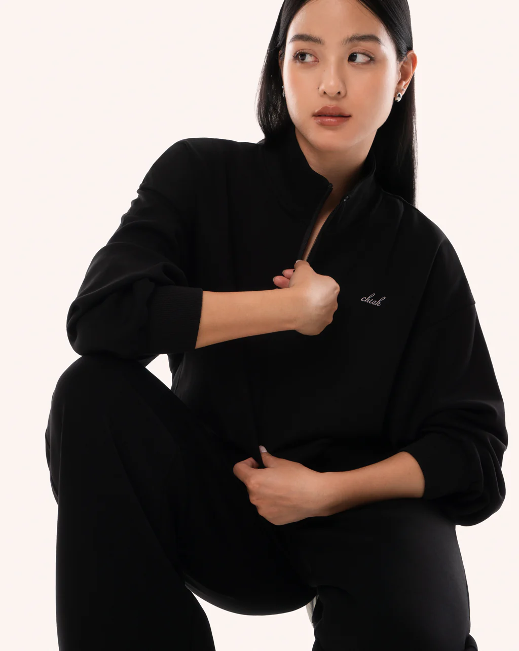 Quarter Zip Sweater Crop - Image 21