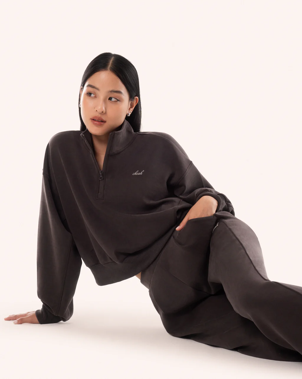 Quarter Zip Sweater Crop - Image 27