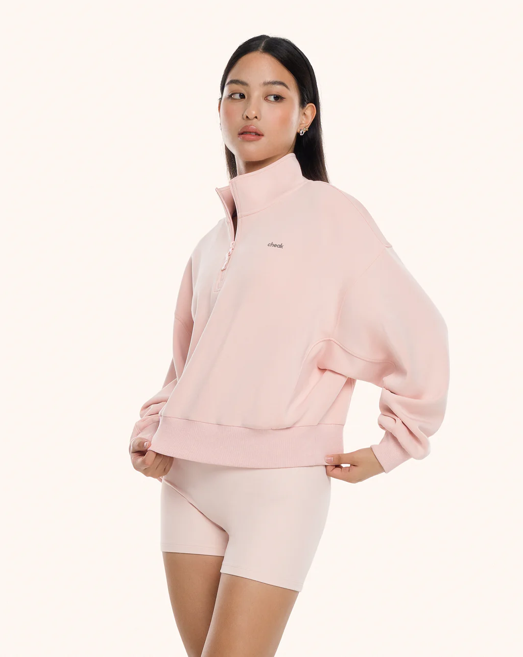 Quarter Zip Sweater Crop - Image 29