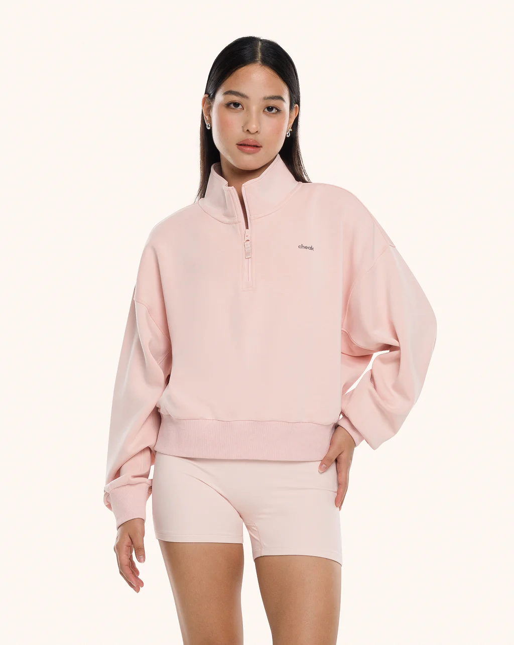 Quarter Zip Sweater Crop - Image 30