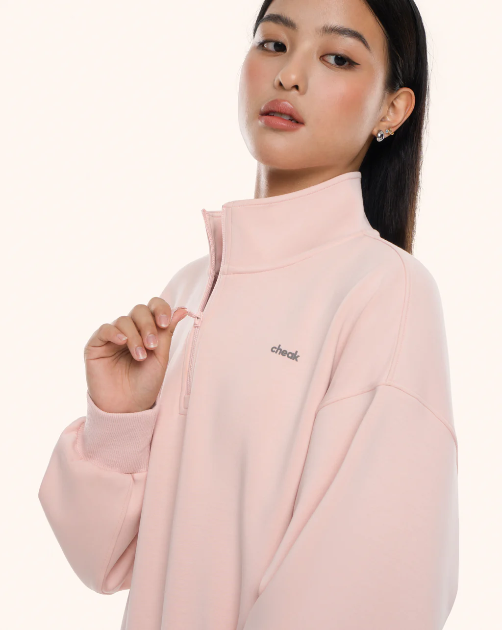 Quarter Zip Sweater Crop - Image 31