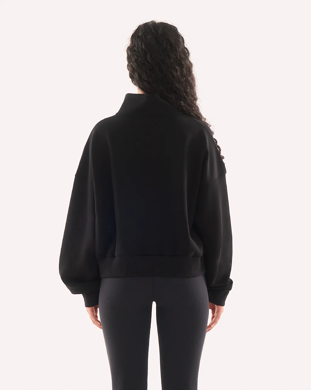 Quarter Zip Sweater Crop - Image 37