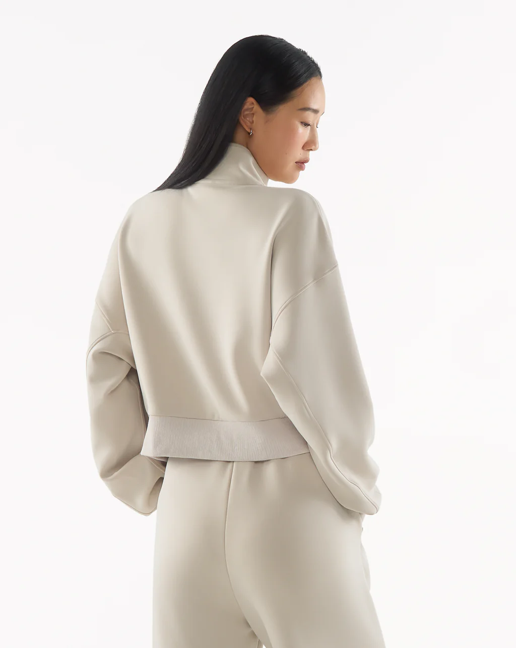 Quarter Zip Sweater Crop - Image 40