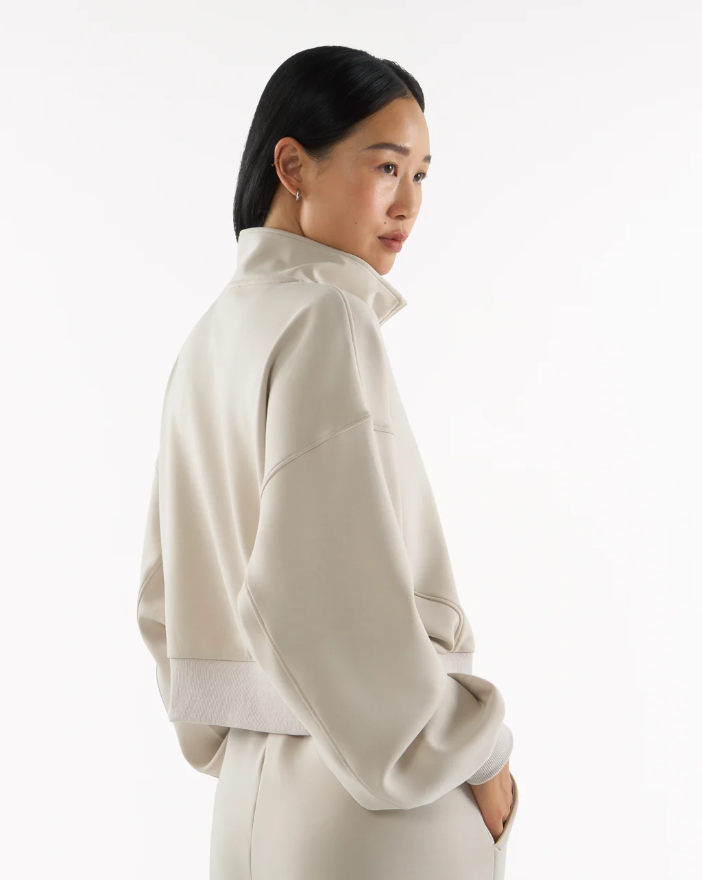Quarter Zip Sweater Crop - Image 42