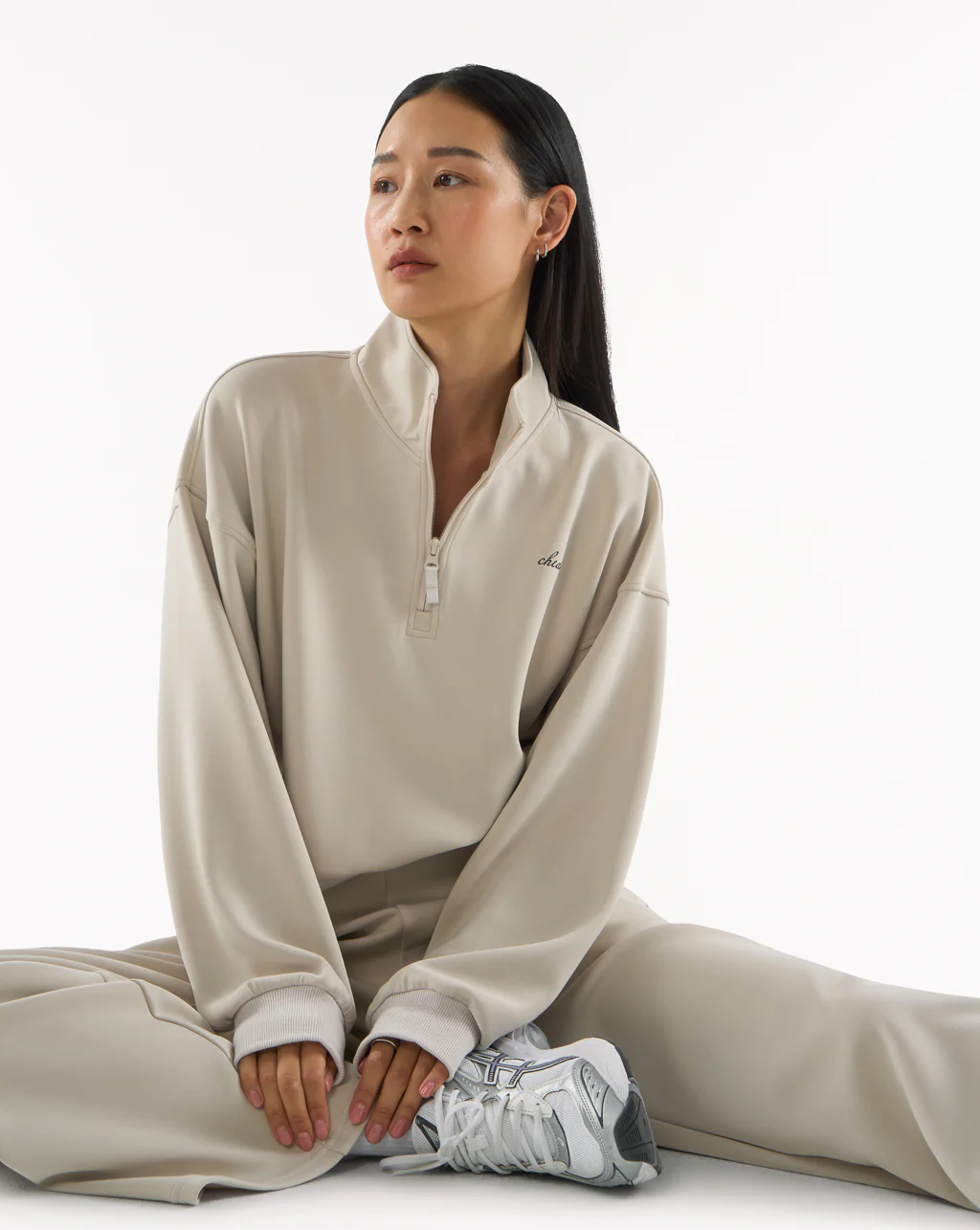 Quarter Zip Sweater Crop - Image 43