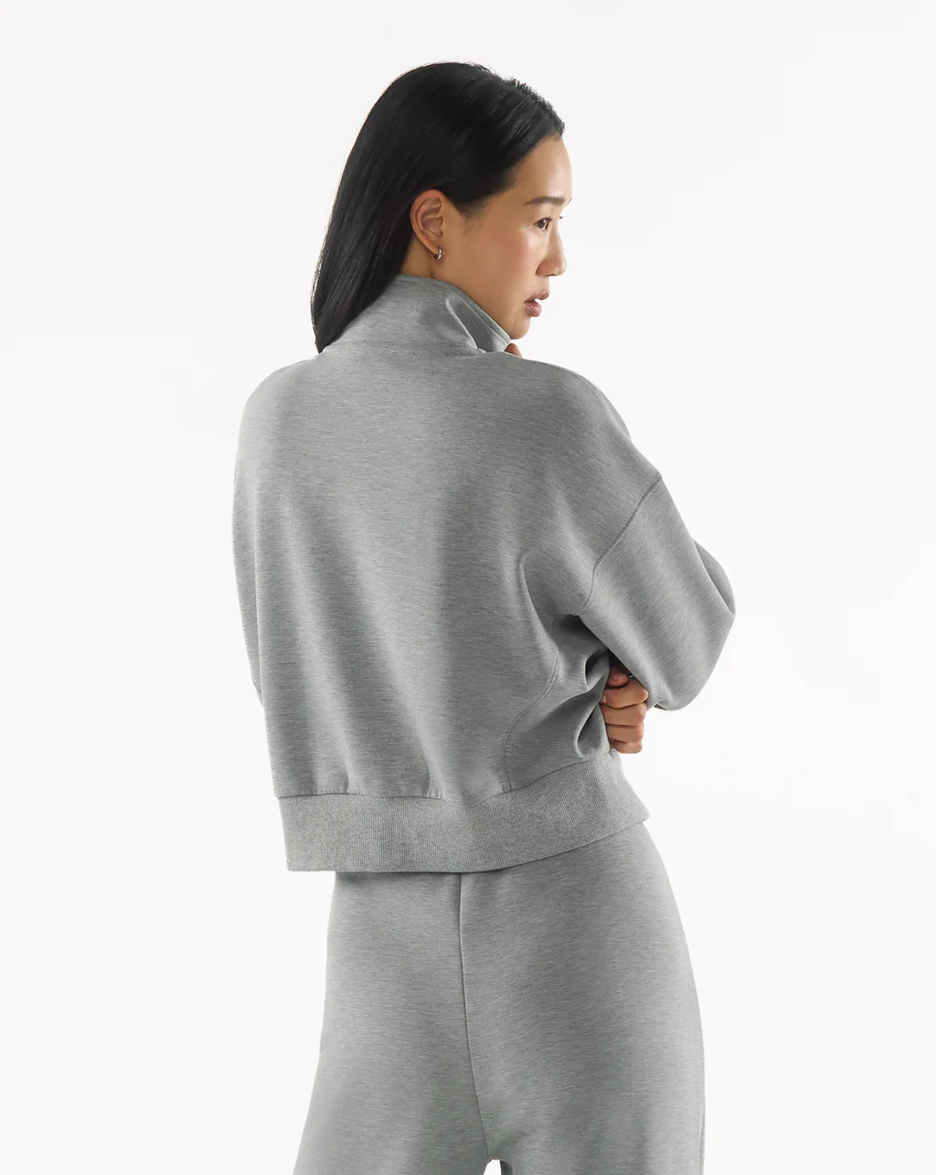 Quarter Zip Sweater Crop - Image 46