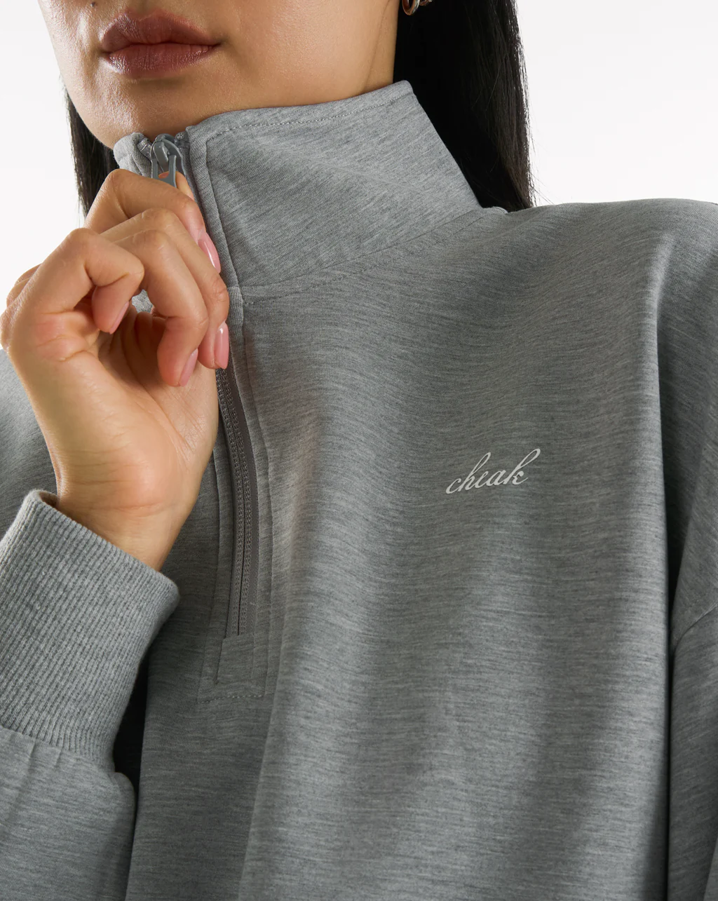 Quarter Zip Sweater Crop - Image 47
