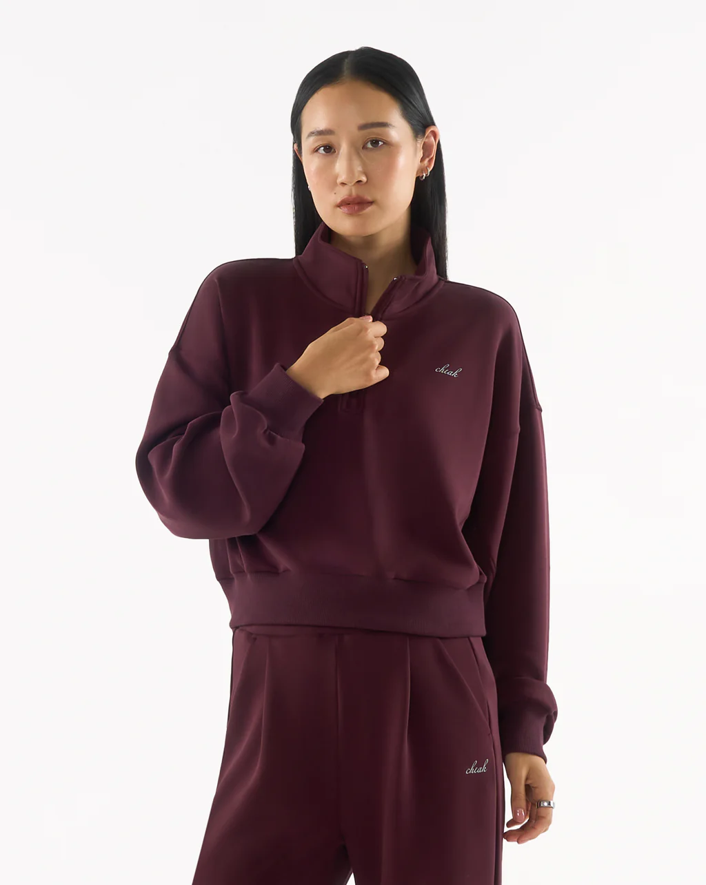 Quarter Zip Sweater Crop - Image 5