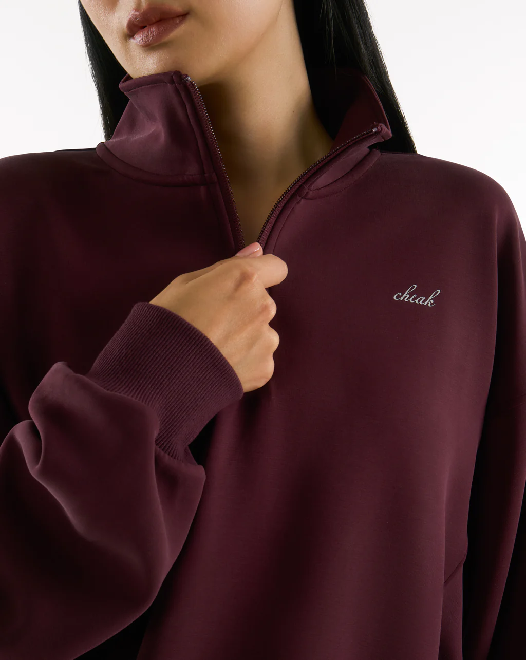 Quarter Zip Sweater Crop - Image 7