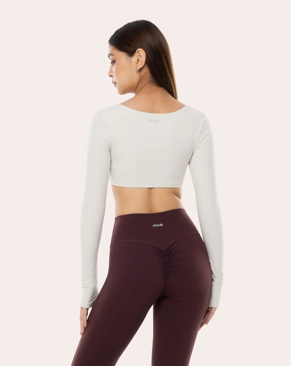 Scrunch Padded Long Sleeve Top - Image 5